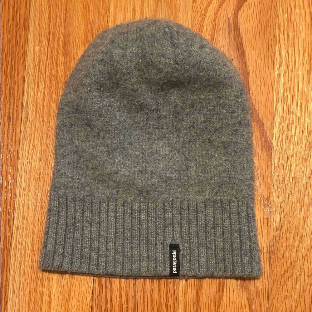 Patagonia Gray Wool Beanie